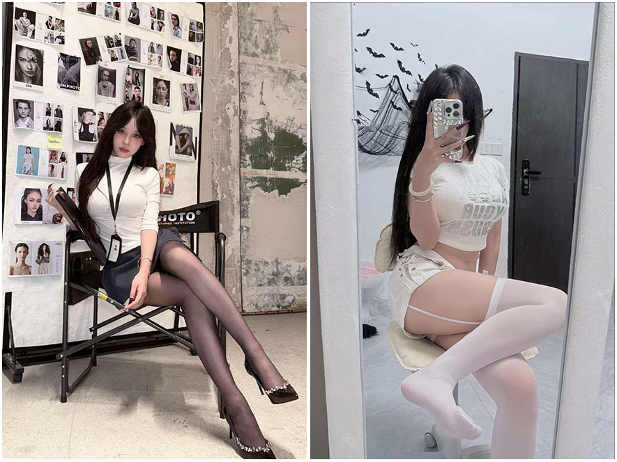 受气包海滩清凉写真图片