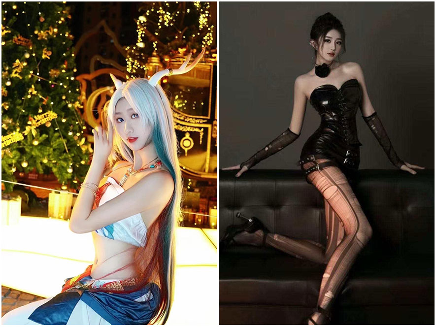 抖音网红biu海岛写真纯欲风短裙照片展示