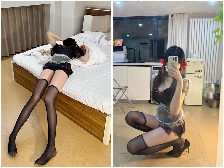 神明同同岛遇展现深邃事业线高清写真图片