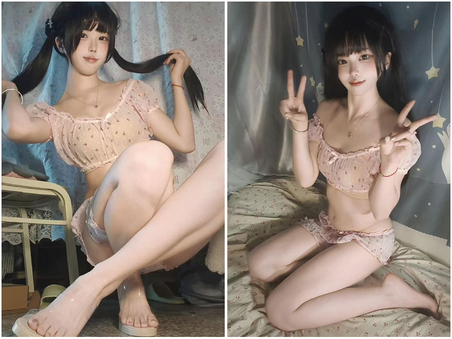 一口三文鱼岛遇迷人丰满曲线展示